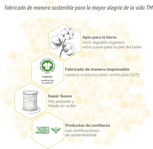 Miniatura 6 de Paños de limpieza para bebé de Burt's Bees Baby, 100% algodón orgánico, tejido de rizo suave y súper absorbente y paño de rizo tejido Tejido de rizo