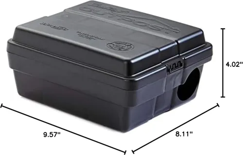 Miniatura 6 de Estación de cebo para ratas Outpost Estación única dirige ratones pequeños hasta ratas grandes Posición horizontal o vertical Fabricado