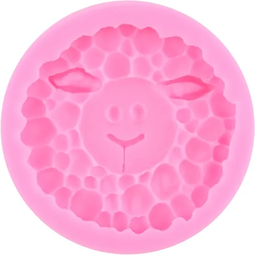 Miniatura 9 de ZiXiang Molde de silicona de animales de vaca, oveja, moldes de fondant, lindo cerdo, pollo, poni, caramelo, molde para decoración de pasteles
