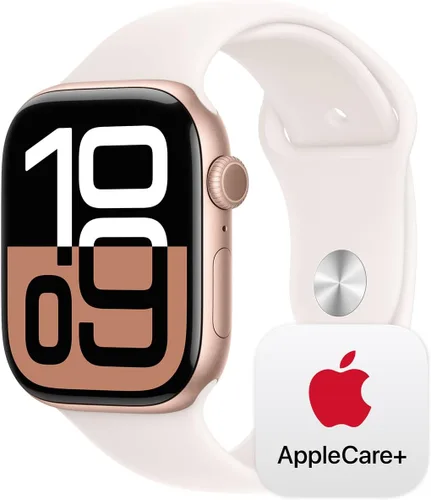Miniatura 10 de Apple Watch Series 10 [GPS 42 mm] Smartwatch con caja de aluminio negro brillante y correa deportiva negra - M/L. Rastreador de fitness, aplicación