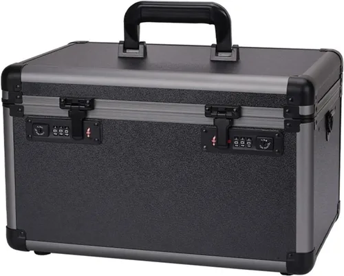 Caja de herramientas portátil multifuncional, caja de almacenamiento de herramientas portátil con bandeja extraíble, caja de herramientas de