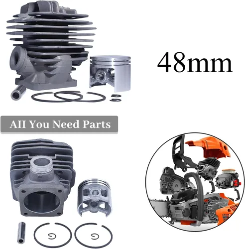 Miniatura 2 de Kit de pistón de cilindro de 1.890 in para STIHL MS360 MS340 036 034 MS 340 360 Motosierra Motor Parts #11250201206