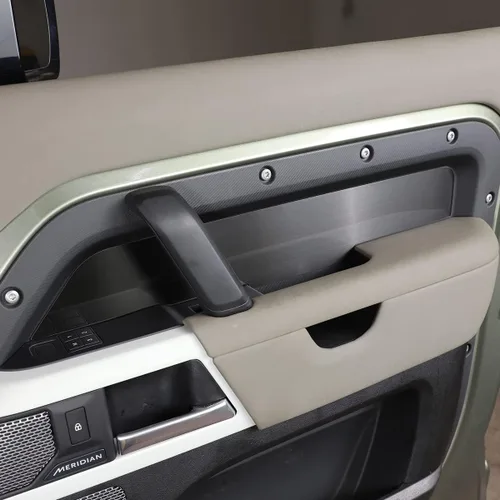 Miniatura 4 de Cubierta de panel de decoración de puerta interior de aleación de aluminio, 4 piezas para Land Rover Defender 110 2020-2022 accesorios de automóvil