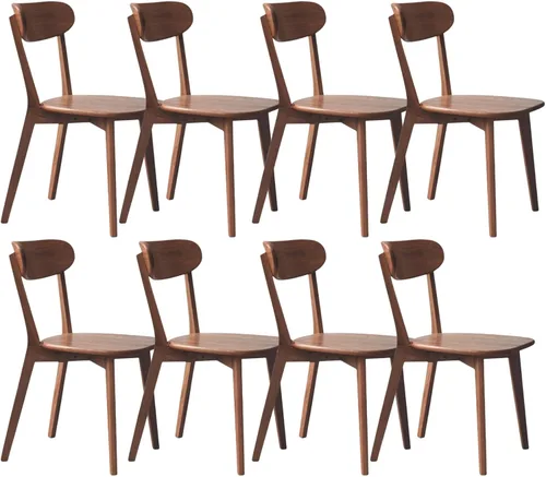 Miniatura 25 de Sillas de comedor de madera maciza 100% - Prácticas sillas de cocina - Silla de madera para comedor, cocina (1, negro)
