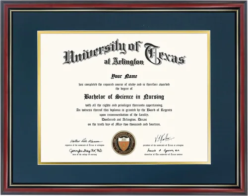 Miniatura 16 de GraduationMall Marco de diploma de certificado de 8.5 x 11, madera maciza y vidrio templado, acabado negro con ribete dorado