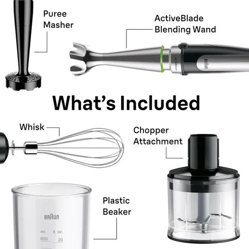 Miniatura 7 de Braun MQ9137XI MultiQuick 9 Batidora de mano con tecnología Imode