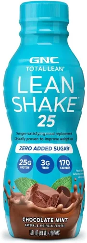 Miniatura 4 de GNC Total Lean - Batido magro de chocolate y menta, 14 onzas, 12 botellas