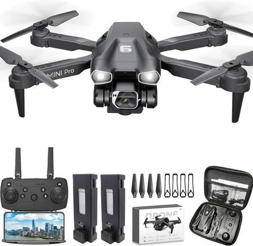 MOCVOO Drone con cámara para adultos, drones mini FPV HD 1080P para niños principiantes, juguetes plegables de cuadricóptero RC para niños y niñas