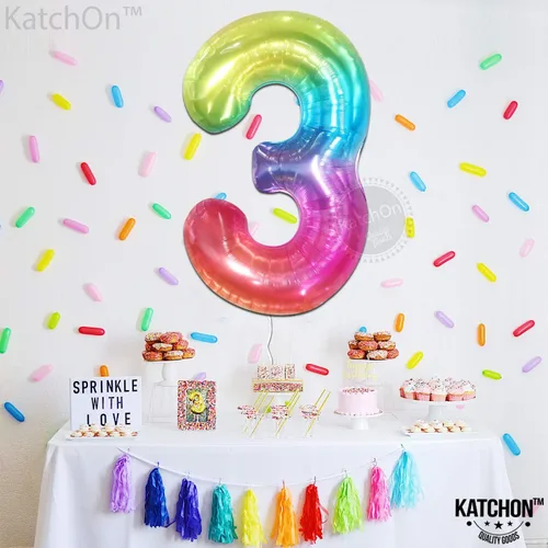 Miniatura 114 de KatchOn, Globo grande azul número 2 de 40 pulgadas Decoraciones de cumpleaños de Baby Shark para niño de 2 años Globo azul número 2 Globo