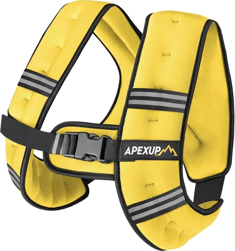 Miniatura 34 de APEXUP - Chaleco con peso de 5, 10, 15, 20, 25 y 30 libras para hombre y mujer, con rayas reflectantes, equipo para entrenamiento de fuerza y correr