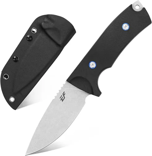 Miniatura 8 de Eafengrow EF133 Cuchillo de hoja fija DC53 Hoja de acero Micarta Mango Full Tang Compact Tough EDC Herramientas Cuchillos para Trabajar Camping Verde