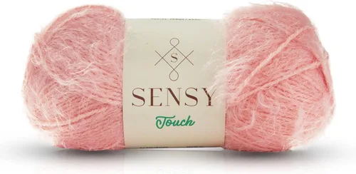 Miniatura 20 de Sensy Touch - Ovillo de lana, 3.5 onzas, 268 yardas, calibre 3 claro (blanco)