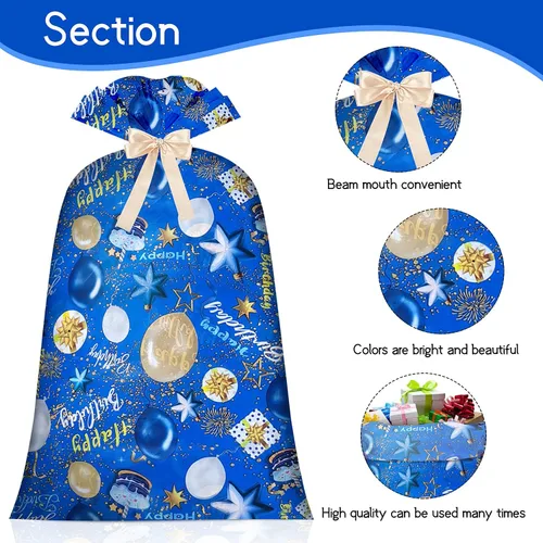 Miniatura 6 de BWLOIES Bolsas de regalo jumbo extra grandes sobredimensionadas bolsas de regalo gigantes enormes bolsas de regalo grandes XXL bolsa de regalo