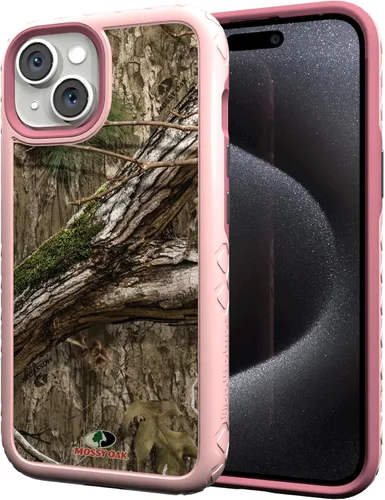 Miniatura 102 de cellhelmet Mossy Oak Agua Yellowfin Funda de doble capa en gris diseñada para iPhone 13 Mini a prueba de golpes y caídas, duradera, como se ve