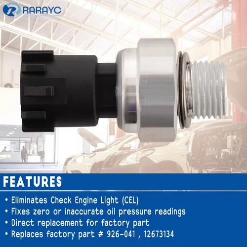 Miniatura 4 de Sensor de presión de aceite del motor 926-041 con filtro de pantalla de repuesto para vehículos Chevy Buick Cadillac GMC 2009-2019 12673134