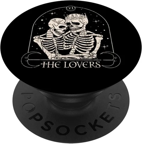 Miniatura 6 de The Lovers - Tarjeta de tarot esqueleto para el día de San Valentín, Halloween, PopSockets MagSafe PopGrip para iPhone