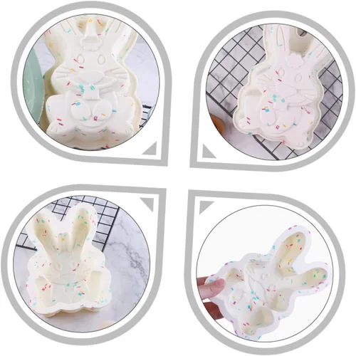 Miniatura 5 de SHOWERORO Moldes de silicona para pasteles de Pascua, diseño resistente y ligero multiusos