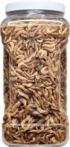 Miniatura 2 de Red Shrimp-Freeze Dried 1/2" to 1 &1/4" Floating Red River Shrimp for All Tropicals, Turtles, Koi & Pond Fish, Rodents1-lb Lg Jar