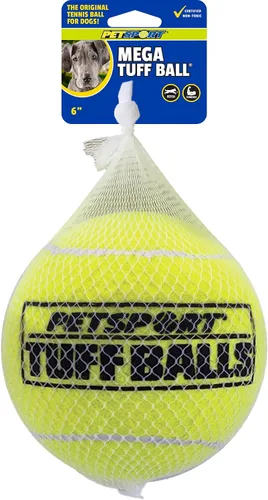 PetSport Mega Tuff Ball - Mega pelotas de tenis para perros grandes, ideal para aburrimiento y masticadores agresivos, juguete para perros, pelotas