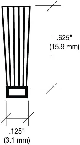 Miniatura 5 de CRL W562C - Burlete de repuesto para astrágico de seguridad de 0.625 pulgadas (0.630 in)