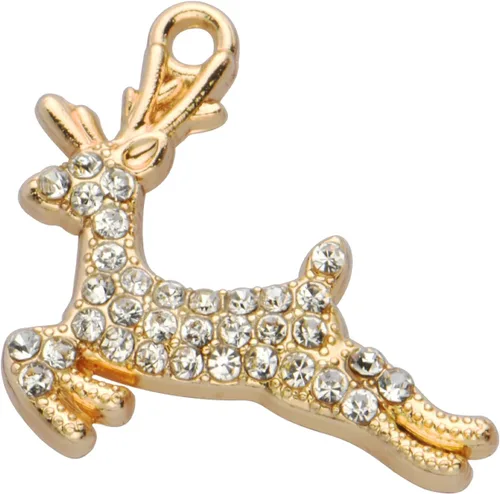 Miniatura 47 de Paquete de 20 dijes de diamantes de imitación chapados en oro, accesorios de cristal para collares, pulseras, joyería, manualidades, bricolaje