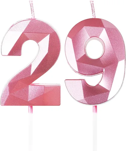 Miniatura 315 de Velas de cumpleaños número 15, velas número 15, velas de feliz cumpleaños de oro rosa para pastel, decoraciones de cobertura de pastel de diseño 3D