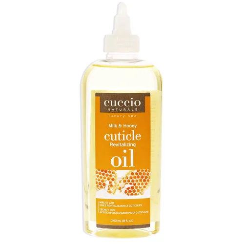 Cuccio Naturale - Aceite revitalizante para cutículas de leche y miel, hidrata y fortalece las uñas y cutículas, calmante y nutritivo, libre de