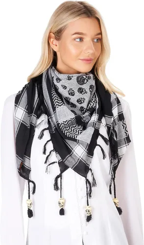 Miniatura 16 de LOVARZI Shemagh Cottons Arab Keffiyeh - Bufanda militar táctica para cabeza y cuello