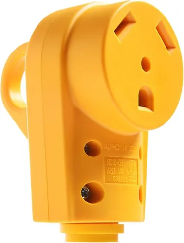 Miniatura 8 de BELOMI Enchufe RV de 30 amperios, adaptador de enchufe de repuesto resistente NEMA TT-30P, conector de alimentación eléctrica de 125 V, extremo
