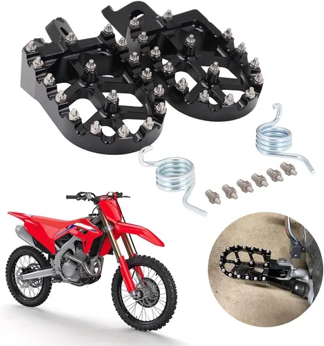 Miniatura 8 de JFG RACING Estriberas para Moto de Cross Estriberas de Motocicleta Pedales de Apoyo CNC Para CRF150R 07-23 CRF250R 04-23 CRF450R 02-23 CRF250L 12-21