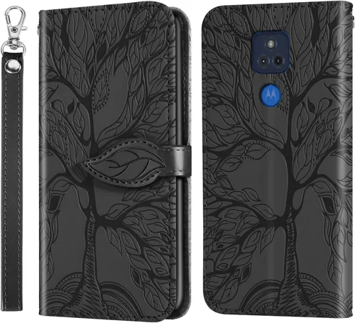 Miniatura 20 de Funda tipo cartera con tapa para Motorola Moto G Stylus 5G 2023, piel sintética, oro rosa, tarjetero y cierre magnético, función atril