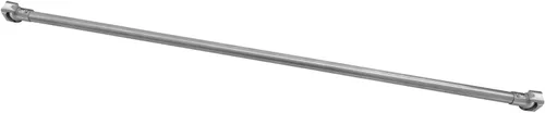 Miniatura 10 de Naiture - Barra de cortina de ducha recta de aluminio de 36 pulgadas con brida giratoria o soporte, acabado de bronce aceitado