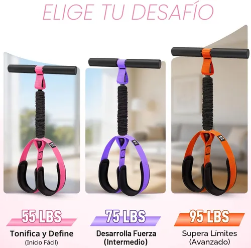 Miniatura 7 de Pedal Resistance Band with Handle, Upgraded Durable Thickened Latex Tubes and Soft Foam Fabric Foot Pedal, Sit Up Exercise Equipment for Abdomen
