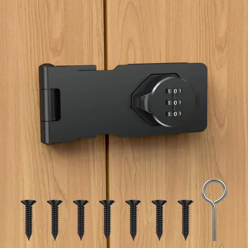 Cerradura de cerradura de contraseña de gabinete, cerradura de combinación sin llave para puertas pequeñas, granero, baño, al aire libre, garaje,