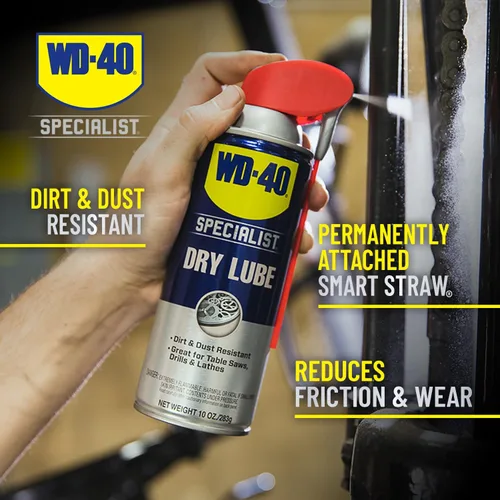Miniatura 8 de WD-40 Specialist Lubricante Seco con Smart Straw, Lubricante para Protección contra la Corrosión en Sierras de Mesa, Taladros y Tornos, Fórmula
