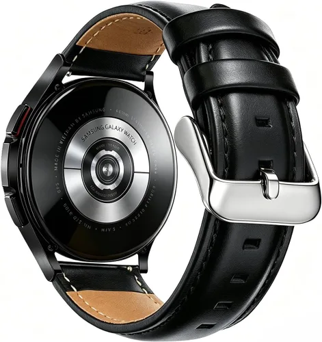OTOPO Correas clásicas para Galaxy Watch 4/6 de 1.850 in, 1.811 in, 1.693 in, 1.654 in, reloj 7 6 5 4 FE Band 40 1.732 in/Garmin Vivoactive 3/5
