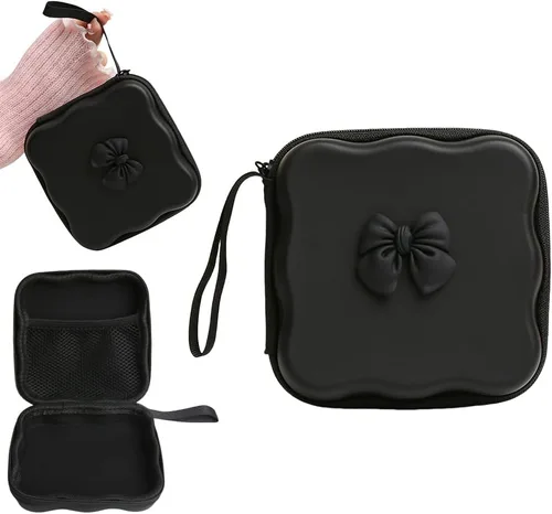 Miniatura 18 de Funda de almacenamiento para cargador, diseño de ondas, protector de cargador de viaje, organizador de cables para auriculares, caja