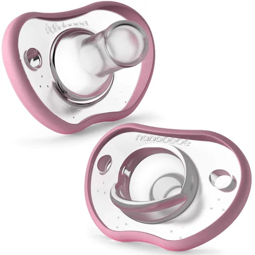 Miniatura 10 de Nanobebe - Chupetes para bebés de 0 a 3 meses, ortodónticos, se curvan cómodamente con el contorno de la cara, galardonados para bebés que