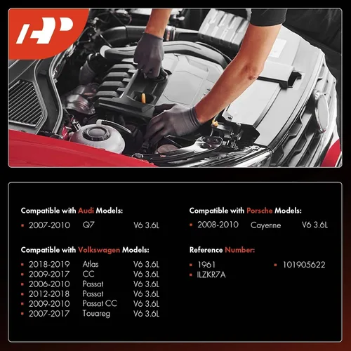Miniatura 2 de A-Premium Bujías de Iridio y Platino Compatibles con Volkswagen Passat 2006-2018, Atlas 2018-2019, Touareg 2007-2017 y Audi Q7 2007-2010 y Porsche