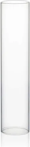 Miniatura 34 de WGVI Funda para portavelas Hurricane, ancho de 2 pulgadas, altura de 12 pulgadas, portavelas cilíndrico de vidrio transparente, tubo de chimenea