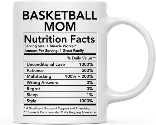 Miniatura 23 de Andaz Press Divertida taza de té de café de cerámica de 11 onzas, regalo de agradecimiento, datos nutricionales del ejército, paquete de 1, ideas