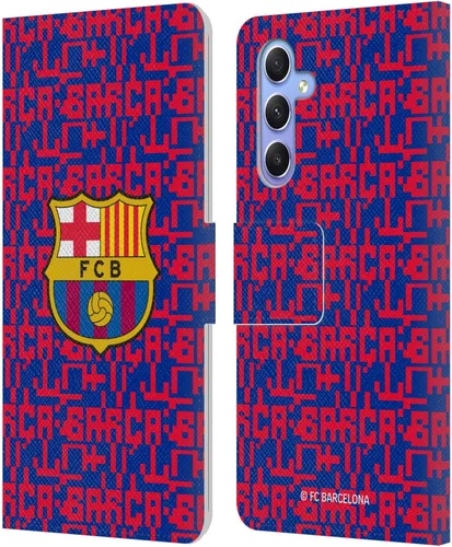 Miniatura 160 de Head Case Designs Funda de piel con licencia oficial del FC Barcelona Barca Crest Graphics para Samsung Galaxy A06 4G