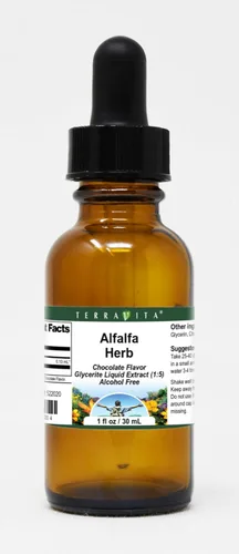 Alfalfa zacate glycerite Extracto de líquido (1: 5) – con sabor a chocolate (1 oz, Zin: 522020), 1 Ounce, 1