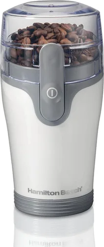 Hamilton Beach Fresh Grind - Molinillo eléctrico para café en grano, especias y más, con cuchillas de acero inoxidable, cámara removible, hace hasta