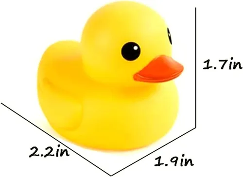 Miniatura 3 de umbresen Patos de goma amarillos preescolares juguetes de baño para tina, regalo para baby shower, bebés y niños pequeños, flotador de piscina