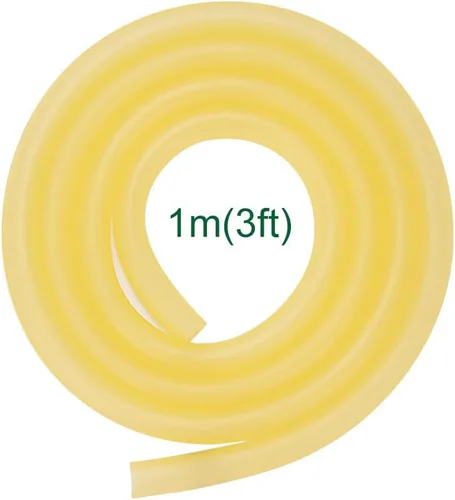 Miniatura 2 de FunChem Tubo de goma, tubo de látex puro, tubo de goma natural de 3/8 pulgadas de diámetro exterior de 1/4 pulgadas de diámetro interior, súper