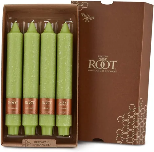 Miniatura 17 de Root Candles Juego de 4 velas sin perfume para cena, sin goteo, con cera de abeja mejorada, Timberline™ Collenette, en caja, de 7 pulgadas