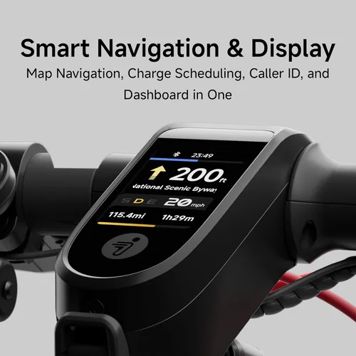 Miniatura 6 de Segway Ninebot F3 Electric Scooter, Up to 20 MPH, 44-Mile Range, Self-Sealing Tubeless Tires, Front Hydraulic & Rear Elastomer Suspension, UL2271
