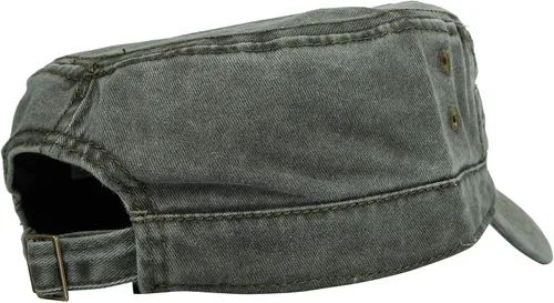 Miniatura 4 de WITHMOONS Gorra de cadete de algodón lavado Sombrero militar vintage para hombre y mujer KZ40037
