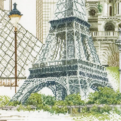 Miniatura 2 de Thea Gouverneur - Kit de Punto de Cruz Contado - París - Aida - 18 Cuentas - Kit de Bordado para Adultos - Hilos de Bordado DMC y Otros Suministros